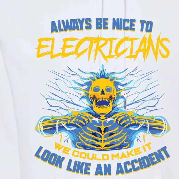 Electrician Funny For Electrical Engineer Electricity Premium Hoodie