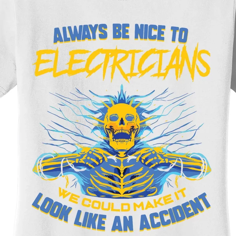 Electrician Funny For Electrical Engineer Electricity Women's T-Shirt