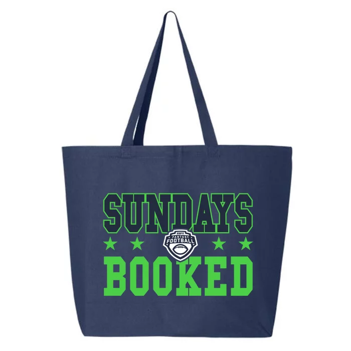 Espn Fantasy Football Sundays Booked V1 Funny Gift 25L Jumbo Tote