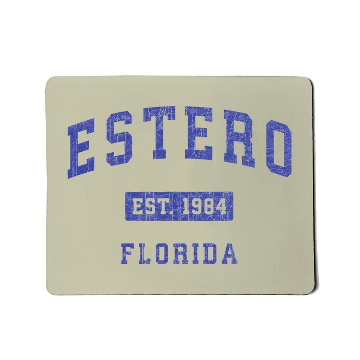 Estero Florida Fl Vintage Athletic Sports Mousepad