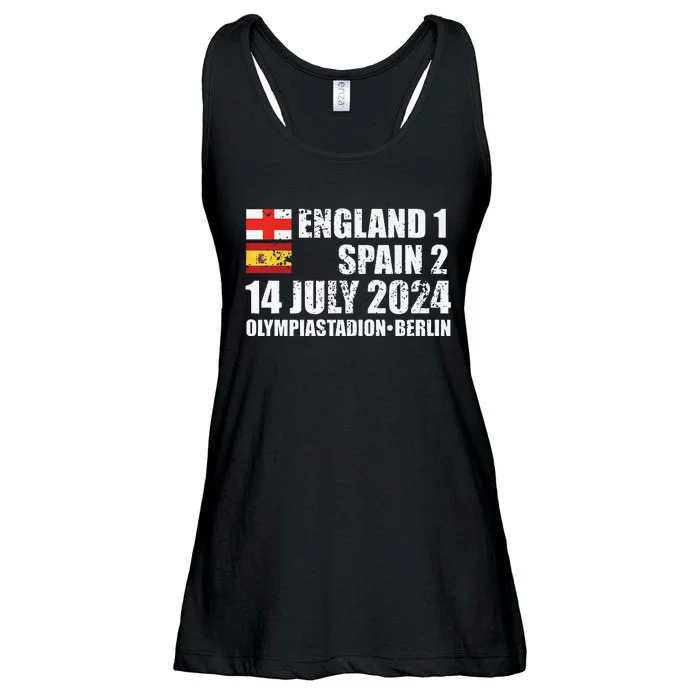 Euro Football Final England Spain Winners July 2024 Premium Ladies Essential Flowy Tank