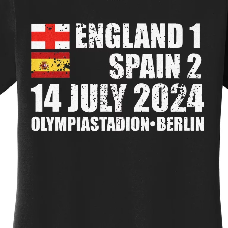 Euro Football Final England Spain Winners July 2024 Premium Women's T-Shirt