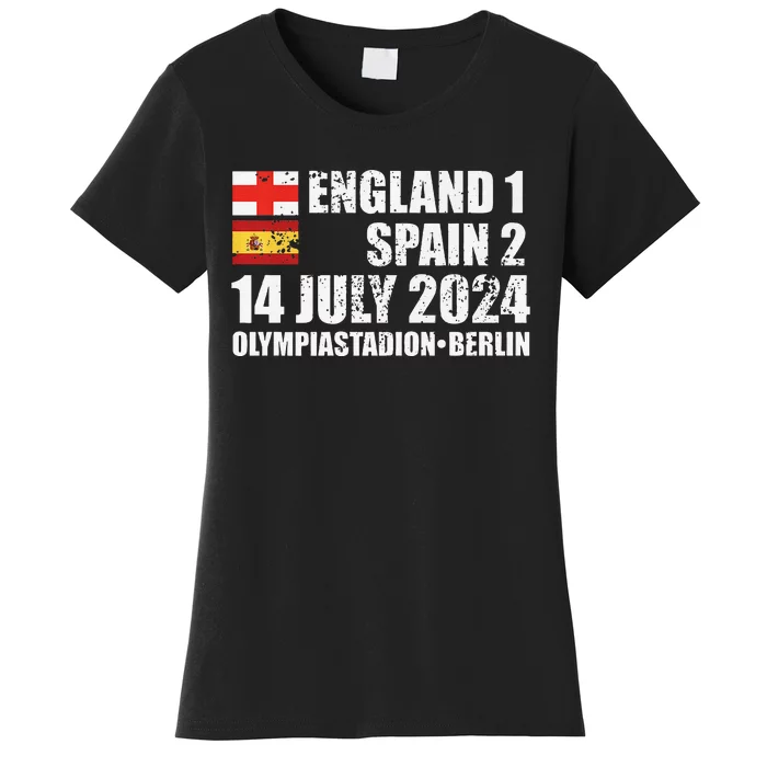 Euro Football Final England Spain Winners July 2024 Premium Women's T-Shirt