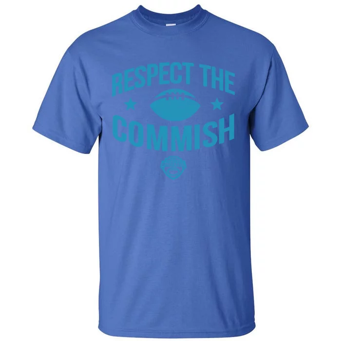 Espn Fantasy Football Respect The Commish Blue Logo V1 Gift Tall T-Shirt