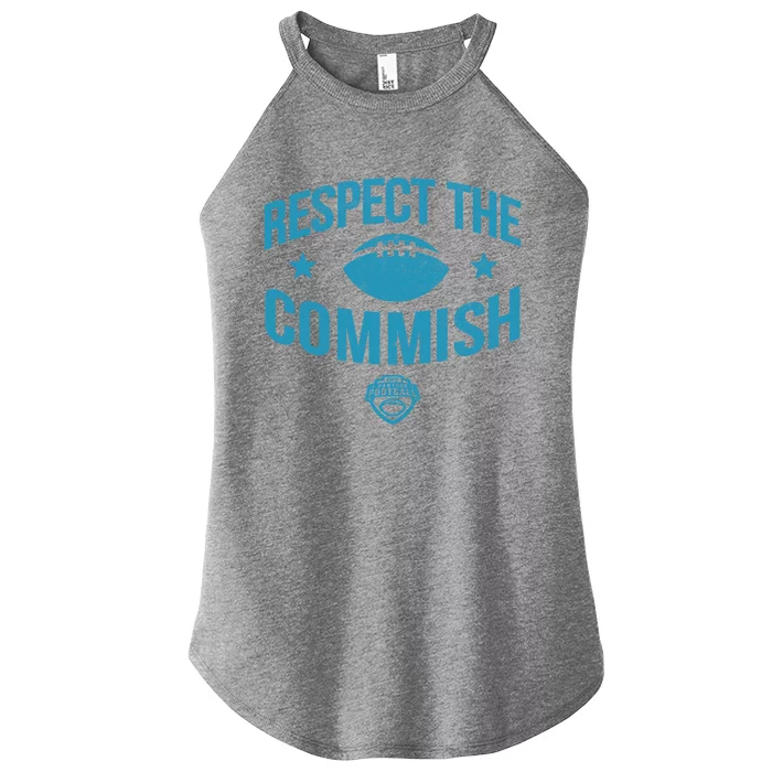 Espn Fantasy Football Respect The Commish Blue Logo V1 Gift Women’s Perfect Tri Rocker Tank