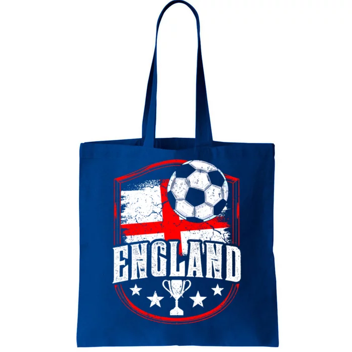 England Flag Football Vintage Fan Soccer Team British Lover Meaningful Gift Tote Bag