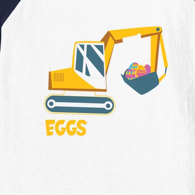 Eggscavator Funny Family Easter Day Gift Baseball Sleeve Shirt