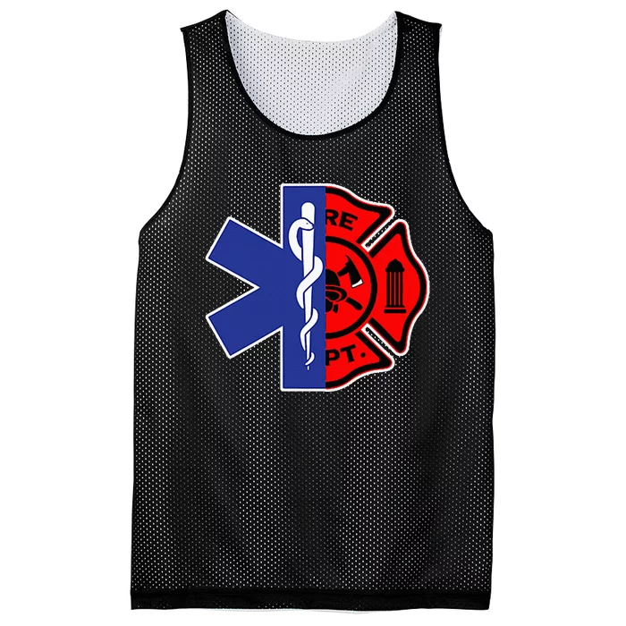 EMT Firefighter Firefighter Two Sided EMS Gift Mesh Reversible Basketball Jersey Tank