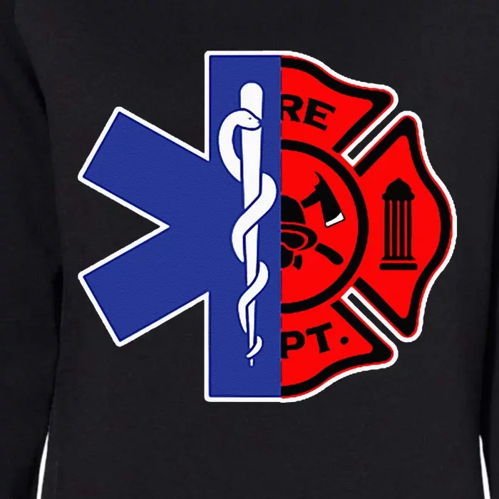 EMT Firefighter Firefighter Two Sided EMS Gift Womens California Wash Sweatshirt