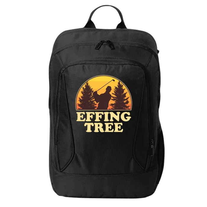 Effing Tree Funny Vintage Golfing City Backpack