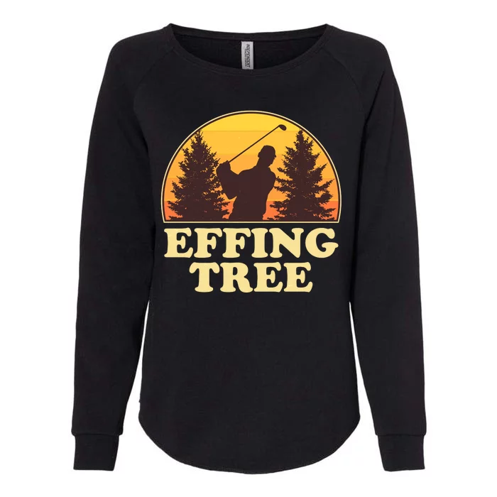 Effing Tree Funny Vintage Golfing Womens California Wash Sweatshirt