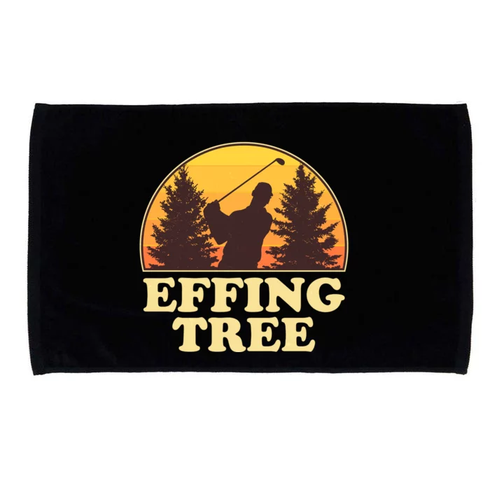 Effing Tree Funny Vintage Golfing Microfiber Hand Towel