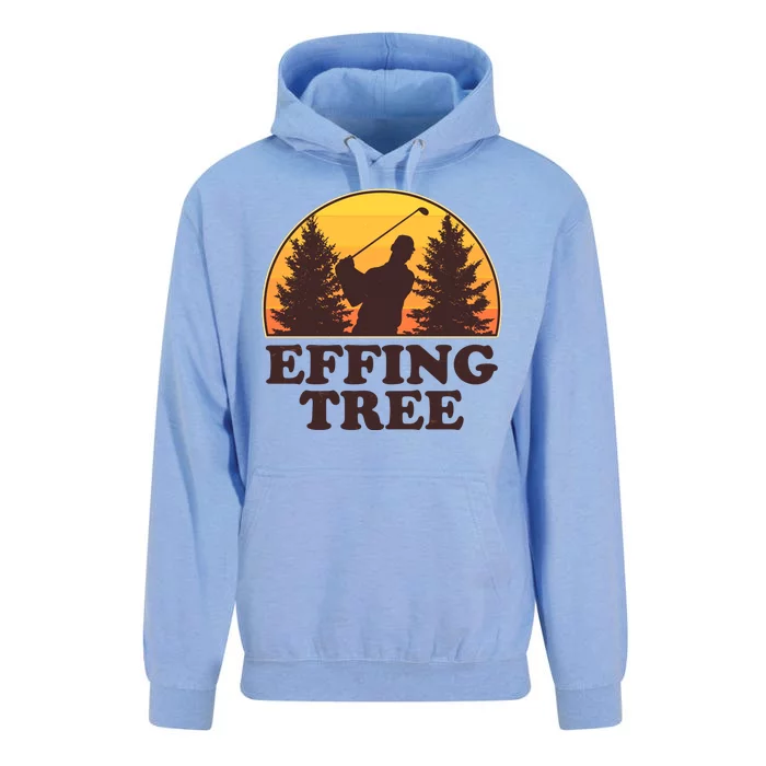 Effing Tree Funny Vintage Golfing Unisex Surf Hoodie