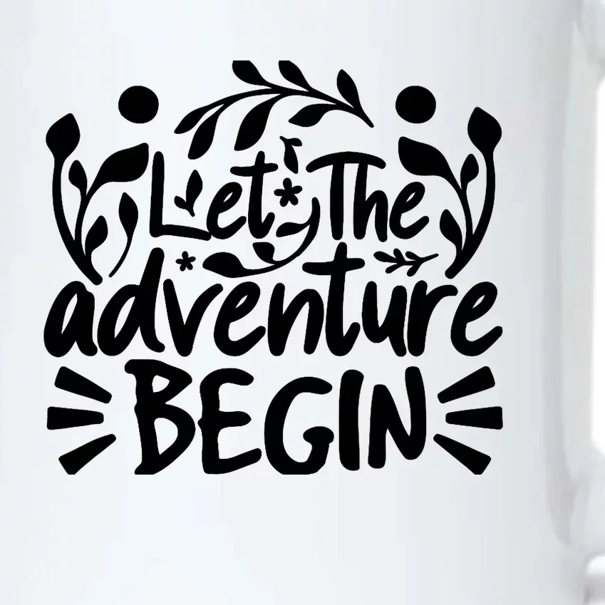 Explorer Funny Gift - Let The Adventure Begin Black Color Changing Mug