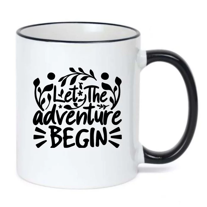 Explorer Funny Gift - Let The Adventure Begin Black Color Changing Mug