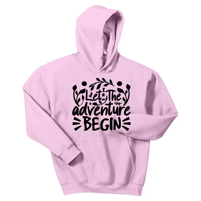 Explorer Funny Gift - Let The Adventure Begin Kids Hoodie