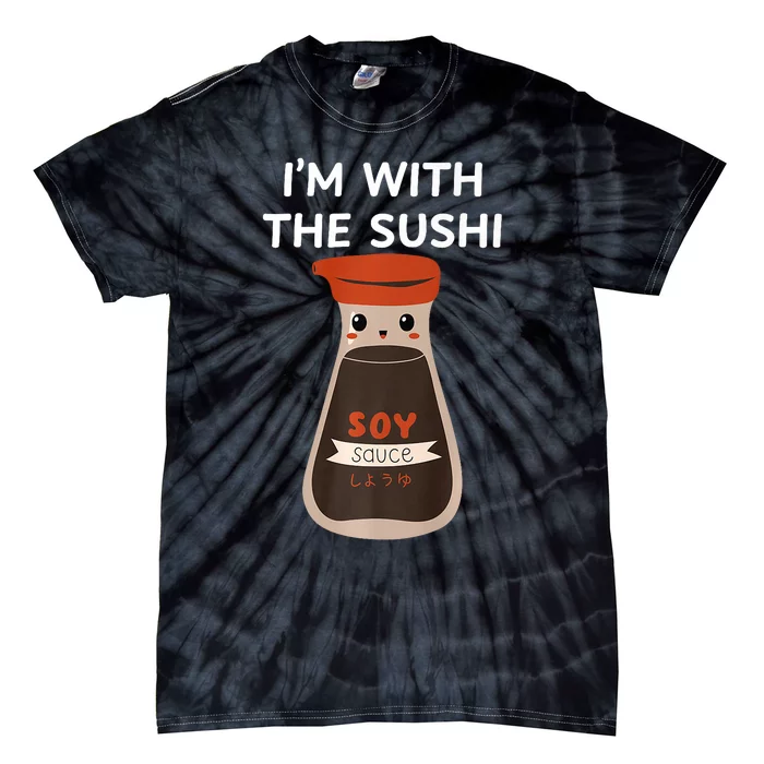 Easy Funny Group Costume Soy Sauce Condiment Costume Tie-Dye T-Shirt