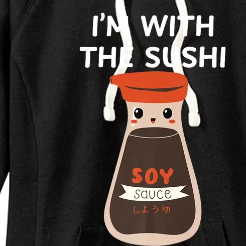 Easy Funny Group Costume Soy Sauce Condiment Costume Women's Fleece Hoodie