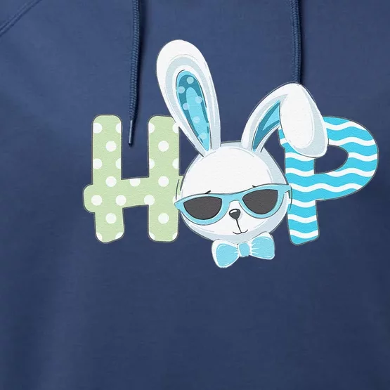 Easter Fors Hop Fun Easter Bunny Gift Performance Fleece Hoodie