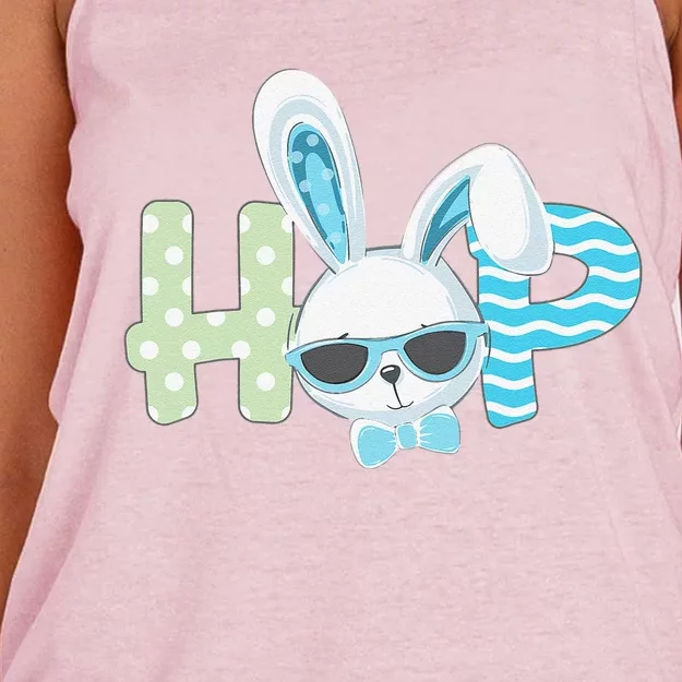 Easter Fors Hop Fun Easter Bunny Gift Women's Knotted Racerback Tank