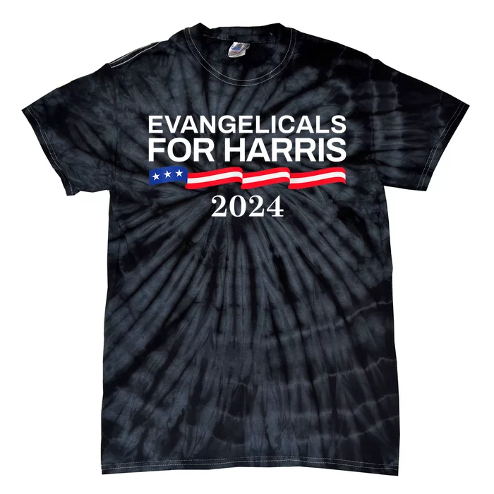 Evangelicals For Harris 2024 Kamala Harris Tim Walz 2024 Tie-Dye T-Shirt