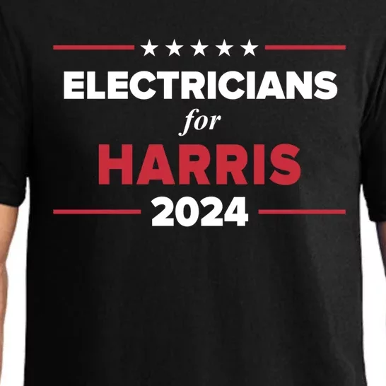 Electricians For Harris 2024 Kamala Harris For President Gift Pajama Set