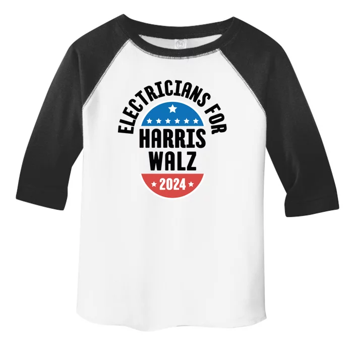 Electricians For Harris Walz 2024 Gift Toddler Fine Jersey T-Shirt