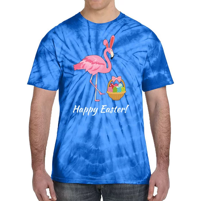 Easter Flamingo Happy Easter Eggs Gift Tie-Dye T-Shirt