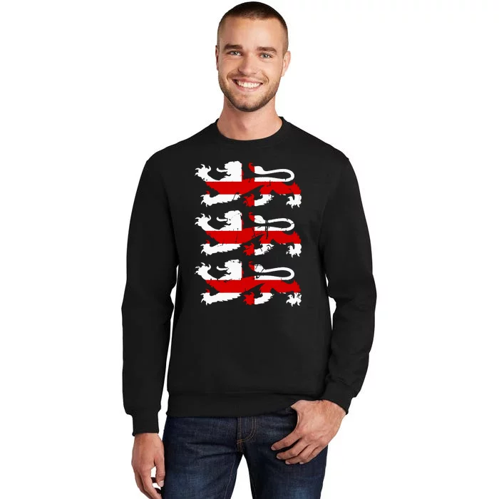 English Football Internaenglish Footbational Lion Cross Flag Soccer Team Premium Tall Sweatshirt