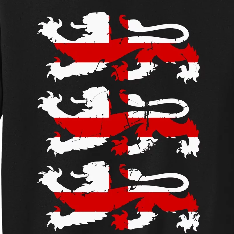 English Football Internaenglish Footbational Lion Cross Flag Soccer Team Premium Tall Sweatshirt