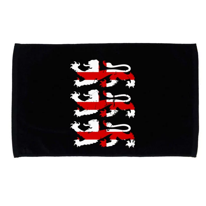 English Football Internaenglish Footbational Lion Cross Flag Soccer Team Premium Microfiber Hand Towel