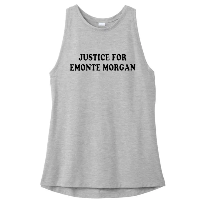 Ella French Justice For Emonte Morgan Ladies Tri-Blend Wicking Tank