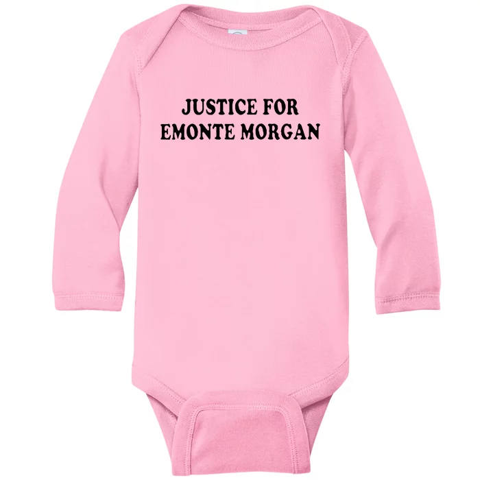 Ella French Justice For Emonte Morgan Baby Long Sleeve Bodysuit