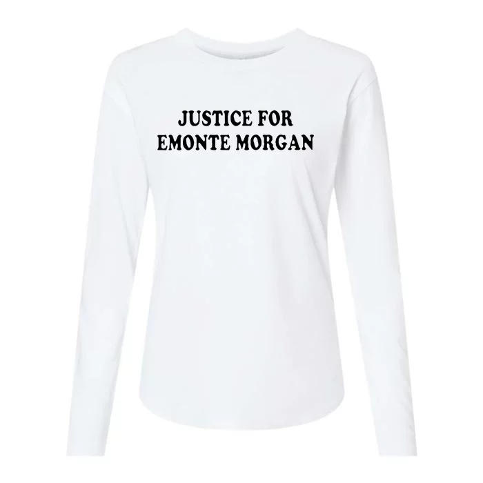 Ella French Justice For Emonte Morgan Womens Cotton Relaxed Long Sleeve T-Shirt