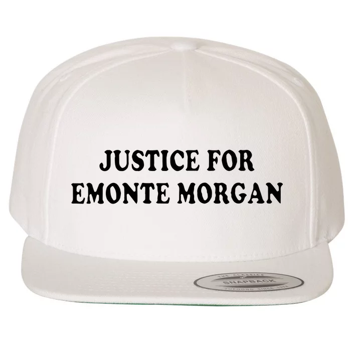 Ella French Justice For Emonte Morgan Wool Snapback Cap