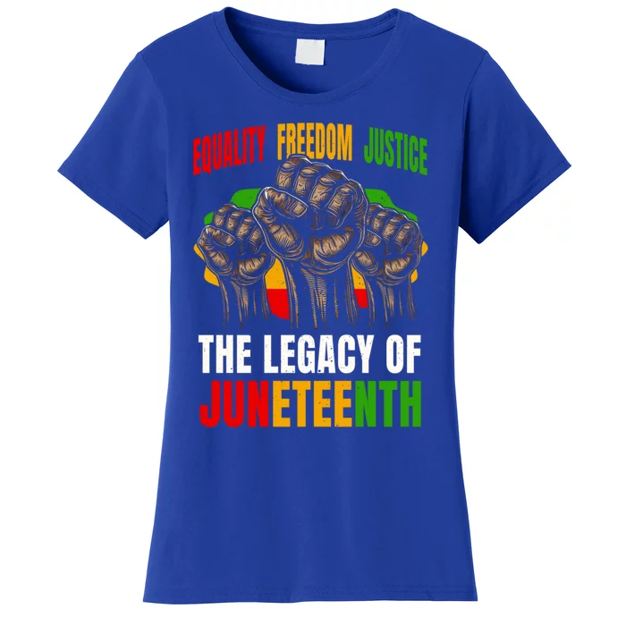 Equality Freedom Justice The Legacy Of Junenth Gift Women's T-Shirt