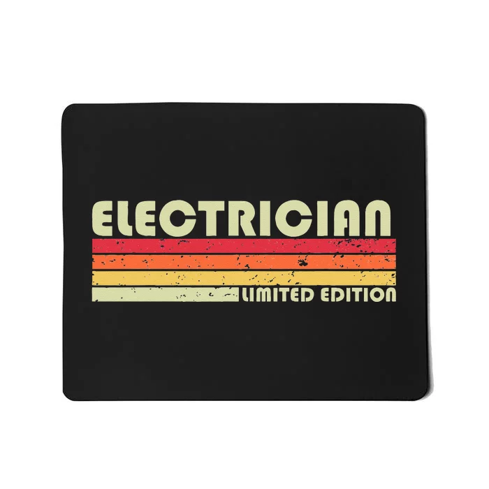 ELECTRICIAN Funny Job Title Profession Birthday Worker Idea Mousepad