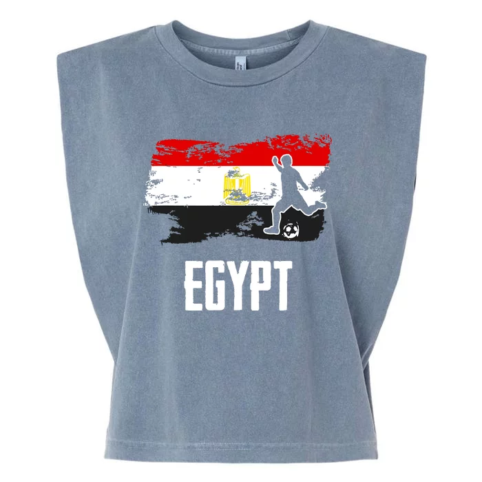 Egypt Flag Jersey Egyptian Soccer Team Egyptian Garment-Dyed Women's Muscle Tee