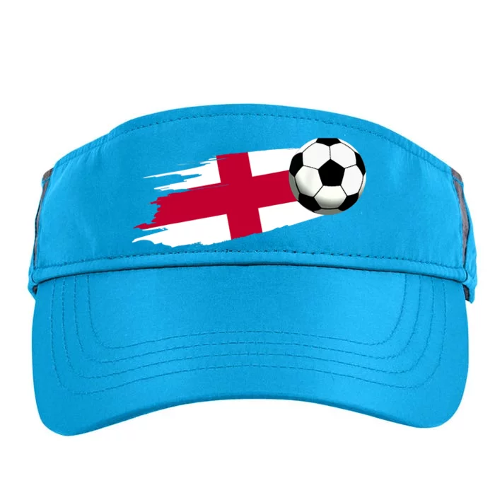 England Flag Jersey England Soccer Team England Adult Drive Performance Visor