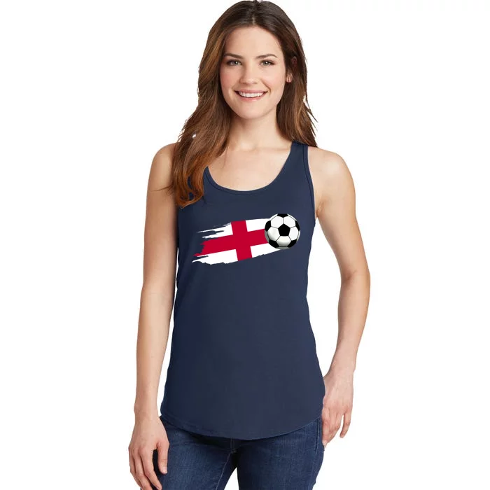 England Flag Jersey England Soccer Team England Ladies Essential Tank