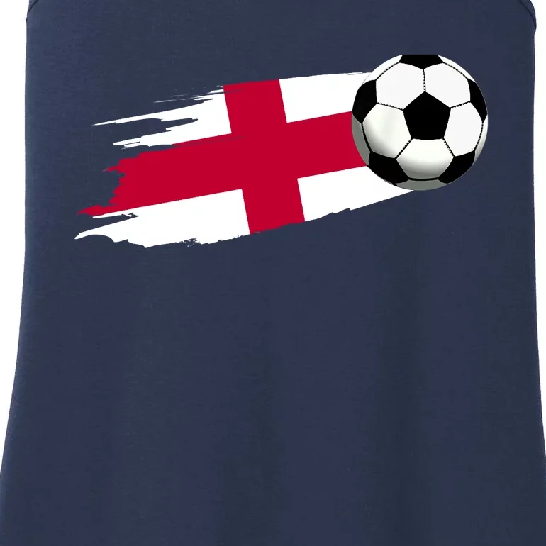 England Flag Jersey England Soccer Team England Ladies Essential Tank