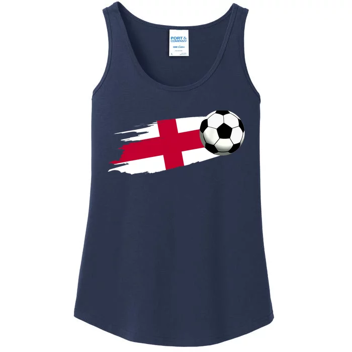 England Flag Jersey England Soccer Team England Ladies Essential Tank