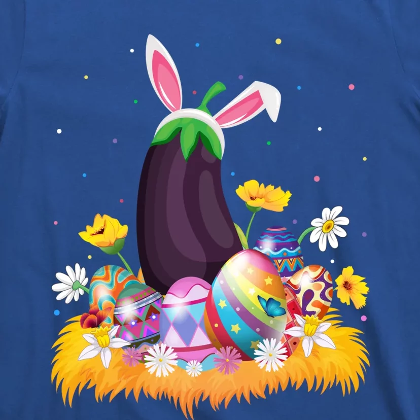 Eggplant Fruit Lover Easter Egg Funny Eggplant Easter Sunday Gift T-Shirt