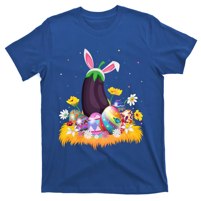 Eggplant Fruit Lover Easter Egg Funny Eggplant Easter Sunday Gift T-Shirt