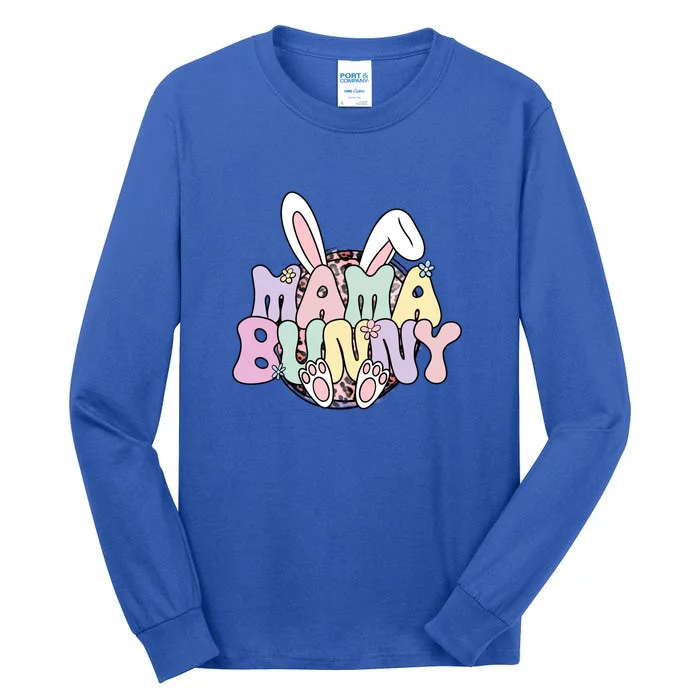 Easter Family Matching Outfits Pastel Color, Mama Bunny Easter Day Tall Long Sleeve T-Shirt