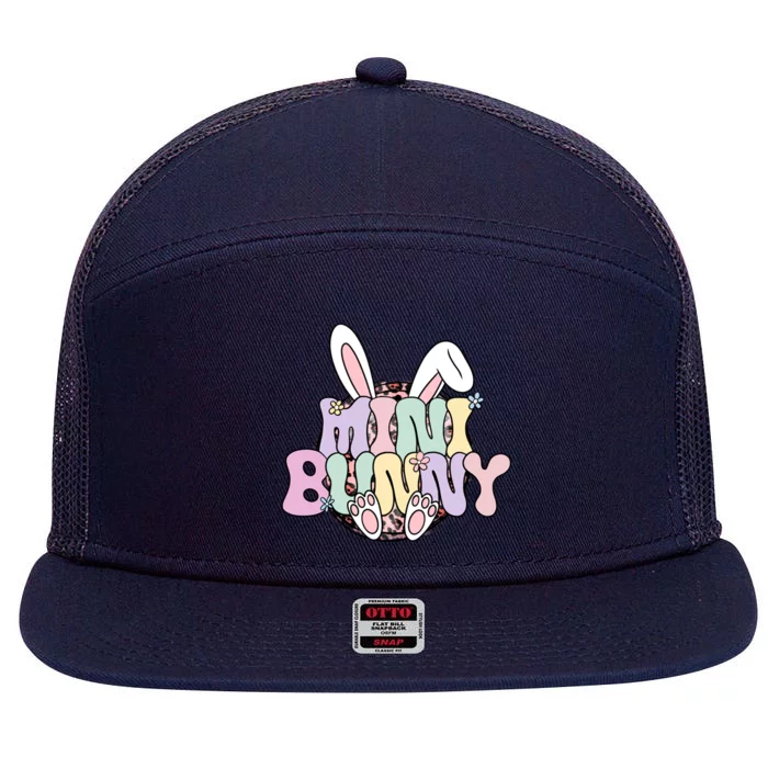 Easter Family Matching Outfits Pastel Color, Mimi Bunny Easter Day 7 Panel Mesh Trucker Snapback Hat