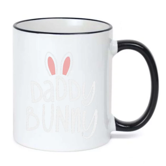 Easter Family Matching Outfits Pastel Easter Daddy Bunny Black Color Changing Mug