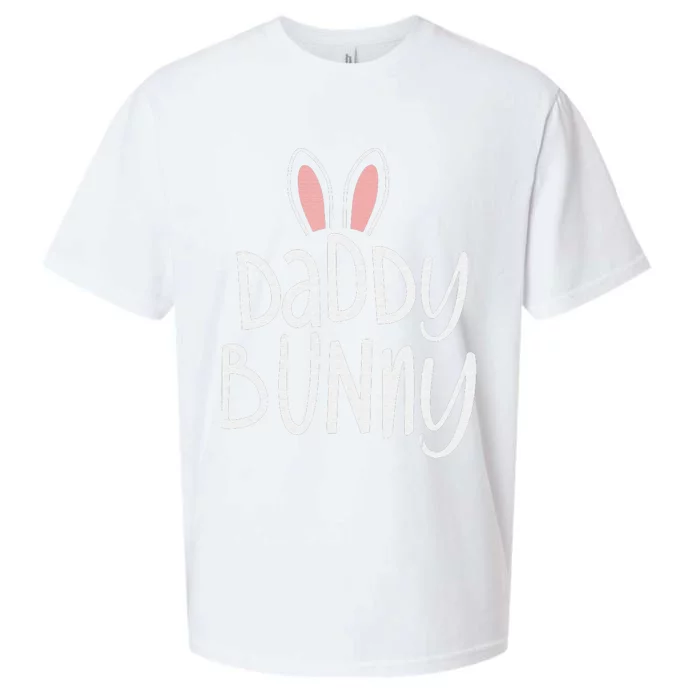 Easter Family Matching Outfits Pastel Easter Daddy Bunny Sueded Cloud Jersey T-Shirt