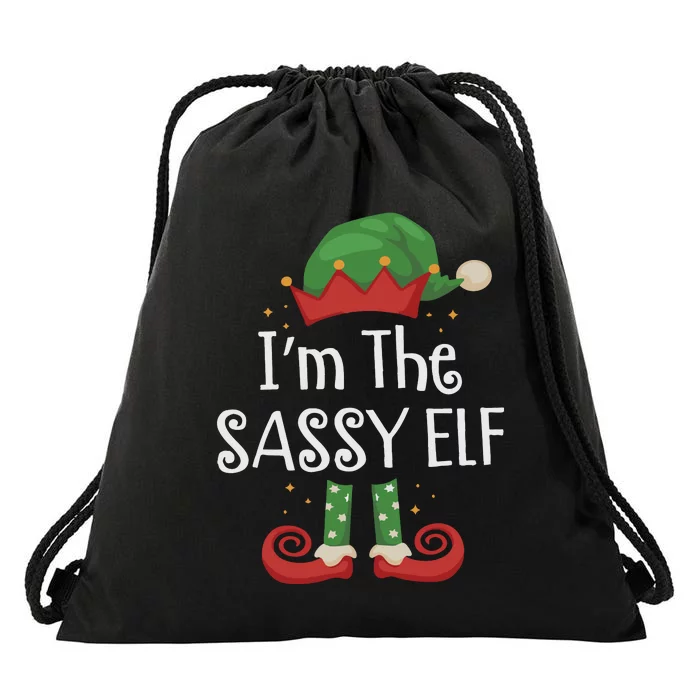 Elf Family Matching Pajamas Drawstring Bag