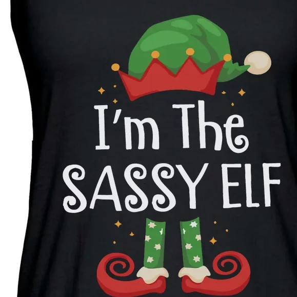 Elf Family Matching Pajamas Ladies Essential Flowy Tank